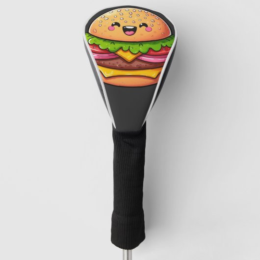 Kawaii Burger Delight Golfheadcover (Voorkant)
