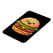 Kawaii Burger Delight Magneet (Linkerzijde)