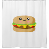 Kawaii Burger Douchegordijn (Voorkant)