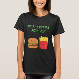 Kawaii Burger en Frieten die BFF's zijn T-shirt
