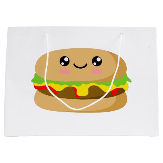 Kawaii Burger Groot Cadeauzakje (Voorkant)