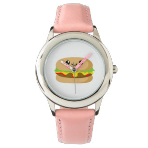 Kawaii Burger Horloge