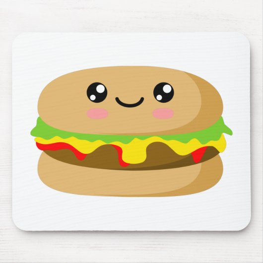 Kawaii Burger Muismat (Voorkant)