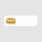 Kawaii Burger Naamplaatje (Voorkant)