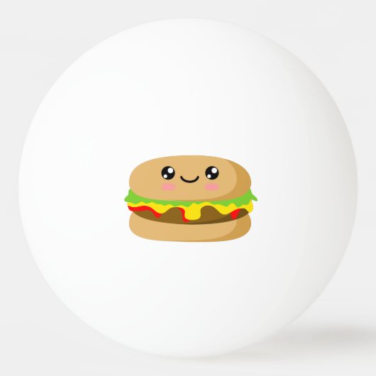 Kawaii Burger Pingpongbal (Voorkant)