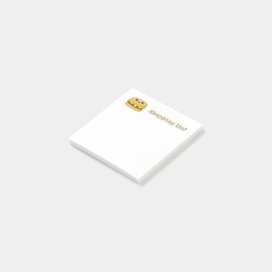 Kawaii Burger Post-it® Notes (Schuin)