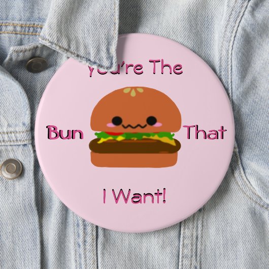 Kawaii Burger Ronde Button 6,0 Cm (In situ)