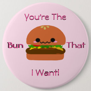 Kawaii Burger Ronde Button 6,0 Cm