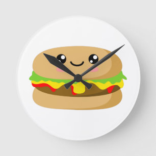 Kawaii Burger Ronde Klok