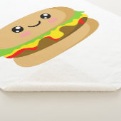Kawaii Burger Sherpa Deken (3/4)