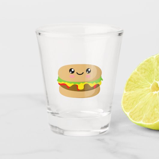 Kawaii Burger Shot Glas (Voorkant)