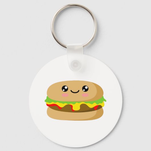 Kawaii Burger Sleutelhanger (Voorkant)