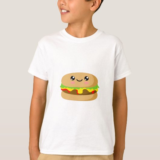 Kawaii Burger T-shirt (Voorkant)