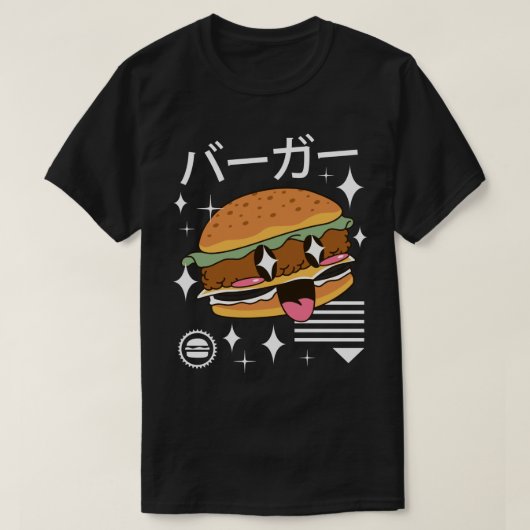 Kawaii Burger T-shirt (Design voorkant)