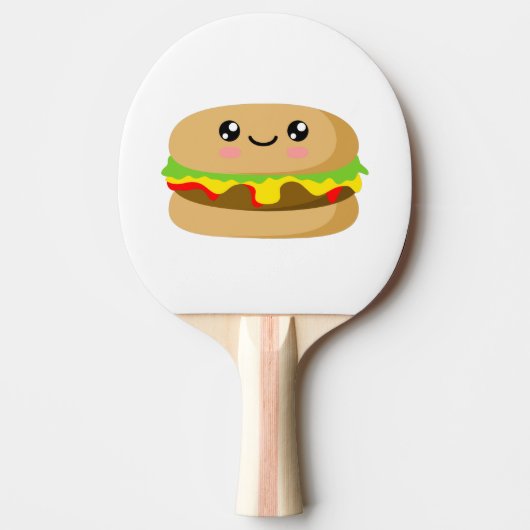 Kawaii Burger Tafeltennisbatje (Voorkant)