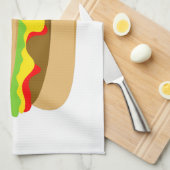 Kawaii Burger Theedoek (Quarter Fold)
