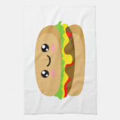 Kawaii Burger Theedoek (Verticaal)