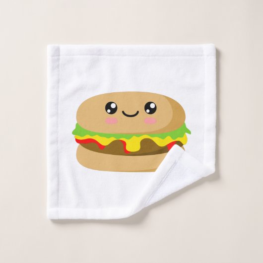 Kawaii Burger Washandje (Wasdoekje)