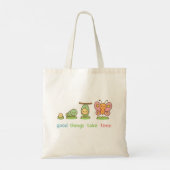 🌸 Kawaii Butterfly Transformation – Goede Dingen Tote Bag (Achterkant)