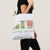 🌸 Kawaii Butterfly Transformation – Goede Dingen Tote Bag (Dichtbij)
