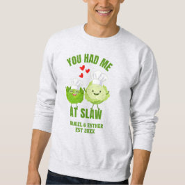 Kawaii Cabbage YOU HAD ME AT SLAW Valentines Trui