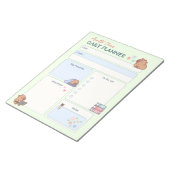 Kawaii Cabybara Doodle Dagelijkse Planner om te do Notitieblok (Schuin)