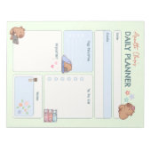 Kawaii Cabybara Doodle Dagelijkse Planner om te do Notitieblok (Voorkant)