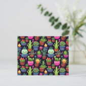 Kawaii Cactus Ansichtkaart Briefkaart (Staand voorkant)