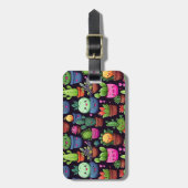 Kawaii Cactus Bagage Label (Voorkant verticaal)