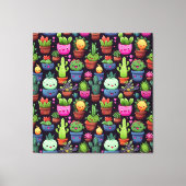 Kawaii Cactus Canvas Print (Voorkant)