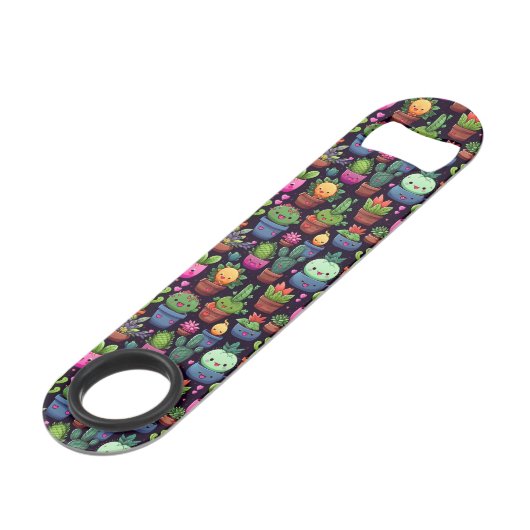 Kawaii Cactus Flesopendraaier Speed Flessenopener (Achterkant Gekanteld)