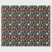 Kawaii Cactus Inpakpapier (Vlak)