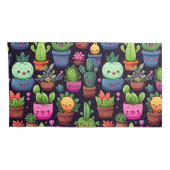 Kawaii Cactus Kussenslopen (Achterkant-Rechts)