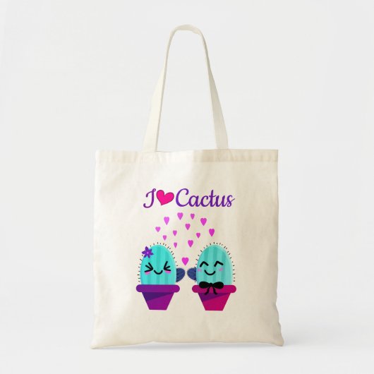 kawaii - cactus liefde tote bag (Voorkant)