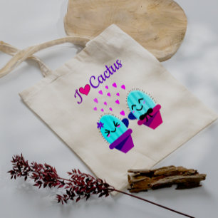 kawaii cactus liefde tote bag