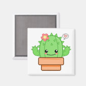 Kawaii Cactus Magneet (Voorkant / Achterkant)