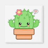 Kawaii Cactus Magneet (Voorkant)
