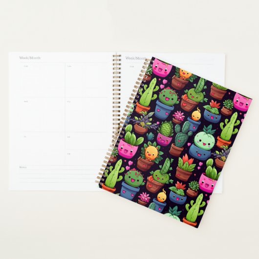 Kawaii Cactus Planner (Display)
