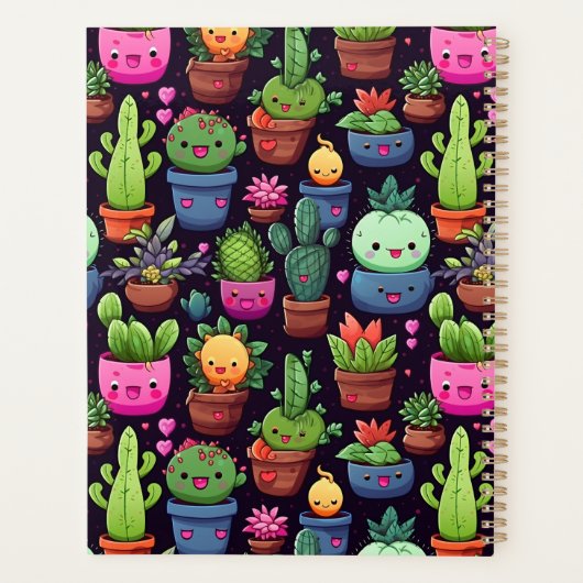 Kawaii Cactus Planner (Achterkant)