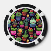 Kawaii Cactus Poker Chips (Achterkant)