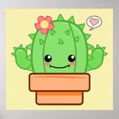 Kawaii Cactus Poster (Voorkant)