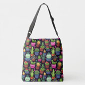 Kawaii Cactus Schoudertas Crossbody Tas (Achterkant)
