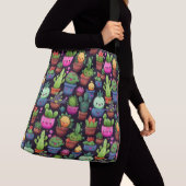 Kawaii Cactus Schoudertas Crossbody Tas (Dichtbij)