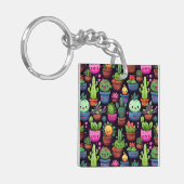 Kawaii Cactus Sleutelhanger (Voorkant Links)