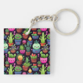 Kawaii Cactus Sleutelhanger (Achterkant)