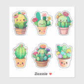 Kawaii Cactus Sticker (Vel)