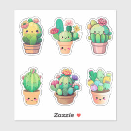 Kawaii Cactus Sticker