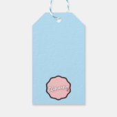 Kawaii-cadeaubijsluiters met regenboog cadeaulabel (Achterkant)