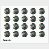 Kawaii camouflage militaire jager boor anime meisj ronde sticker (Vel)