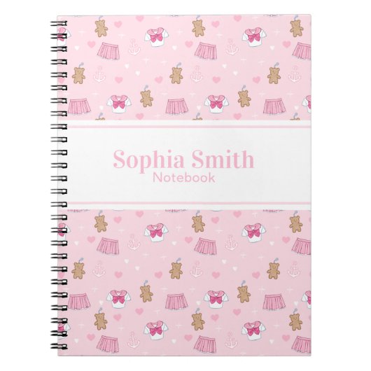 "Kawaii Campus" Preppy Classic Spiral Notebook Notitieboek (Voorkant)